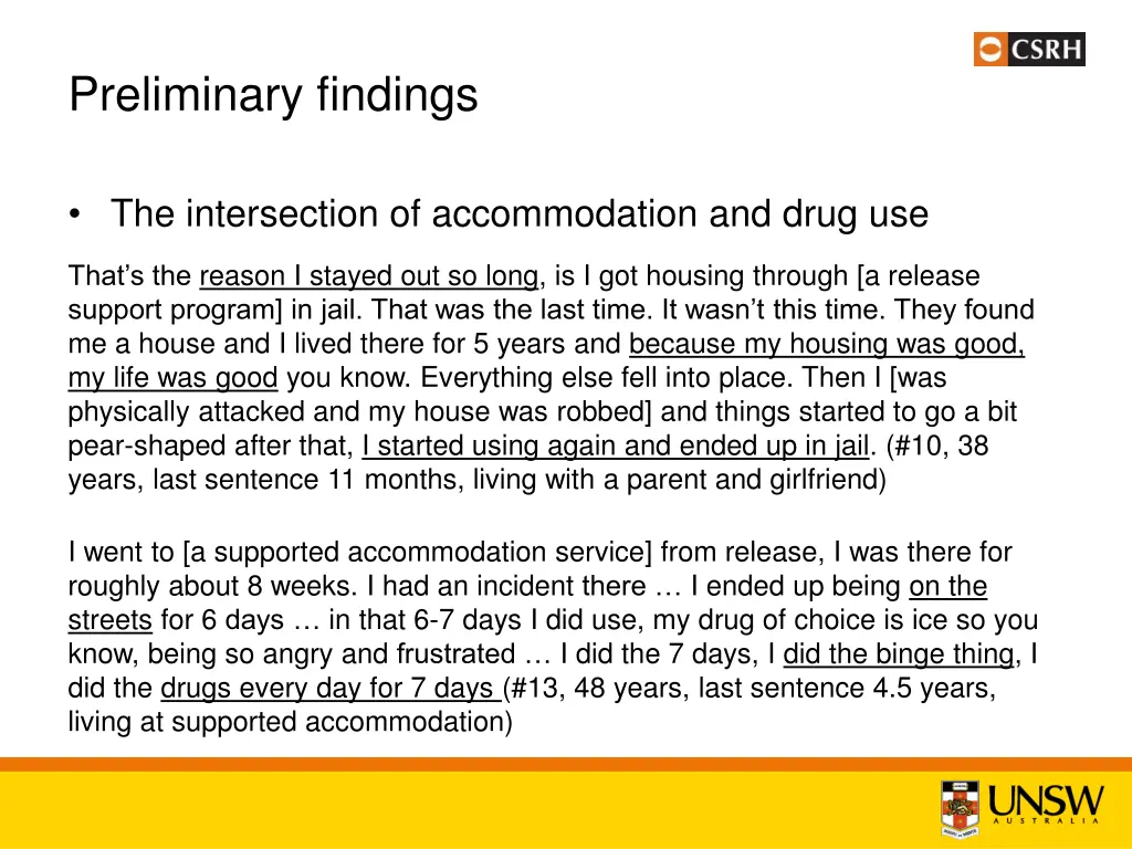preliminary findings 5