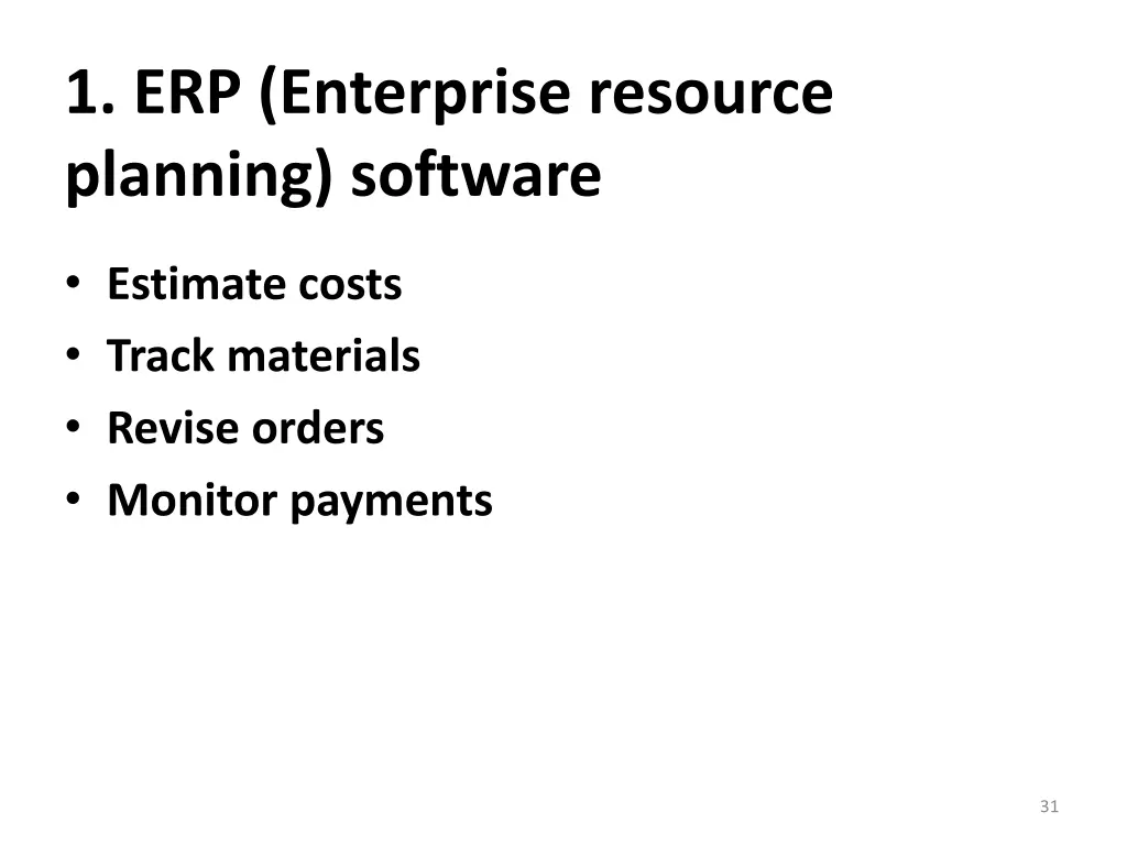 1 erp enterprise resource planning software
