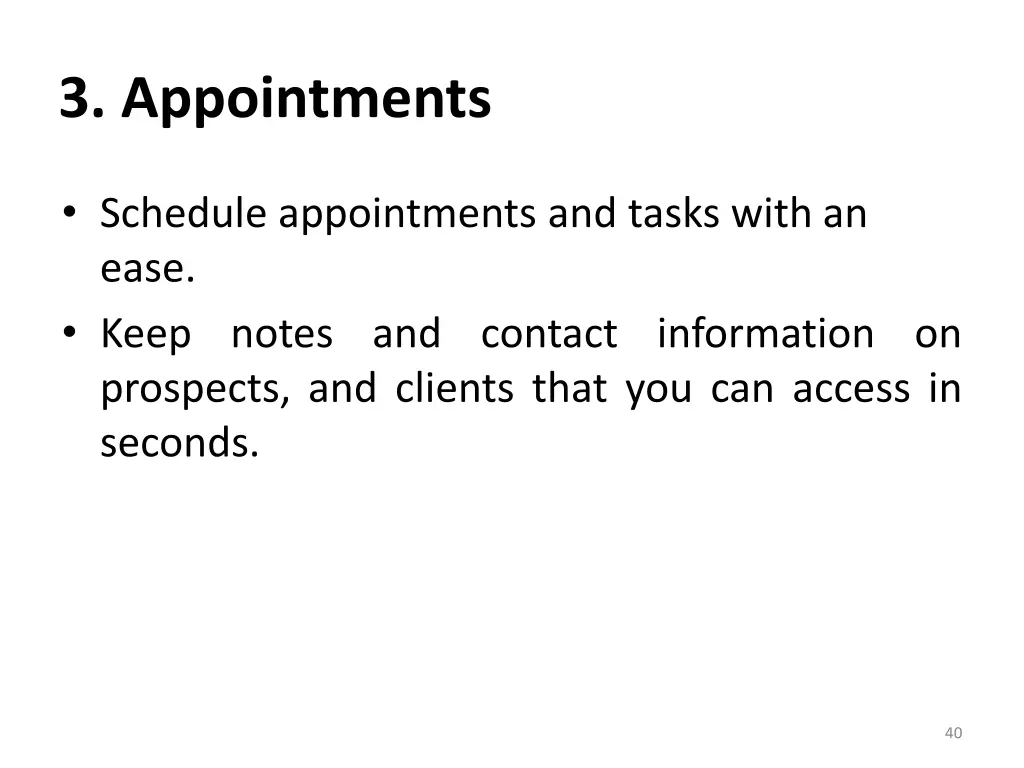 3 appointments