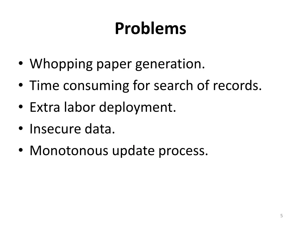 problems