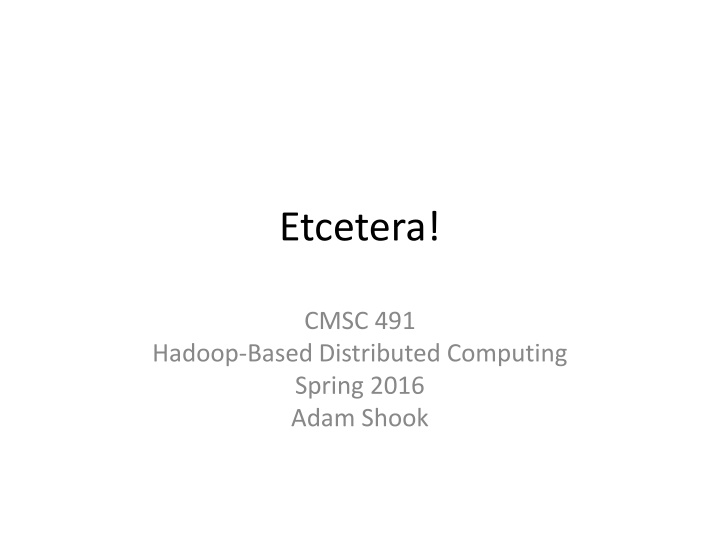 etcetera