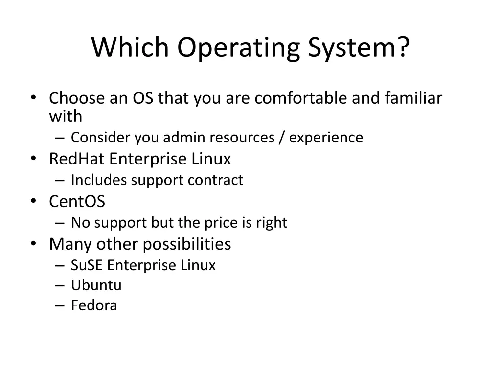 which operating system