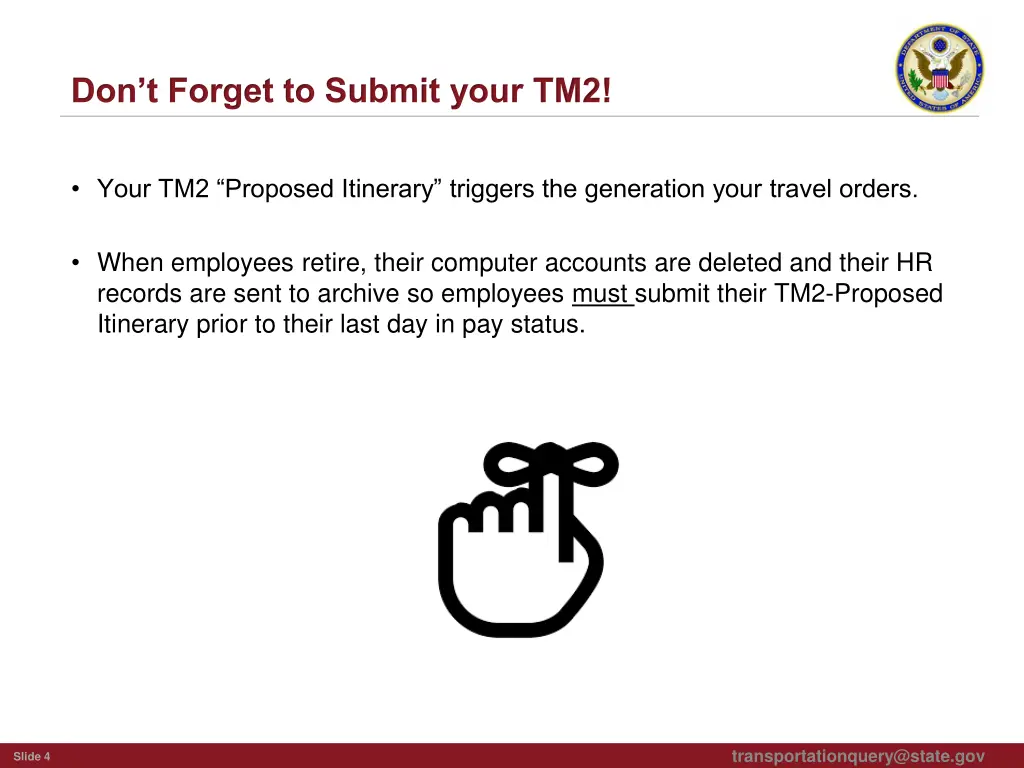 don t forget to submit your tm2
