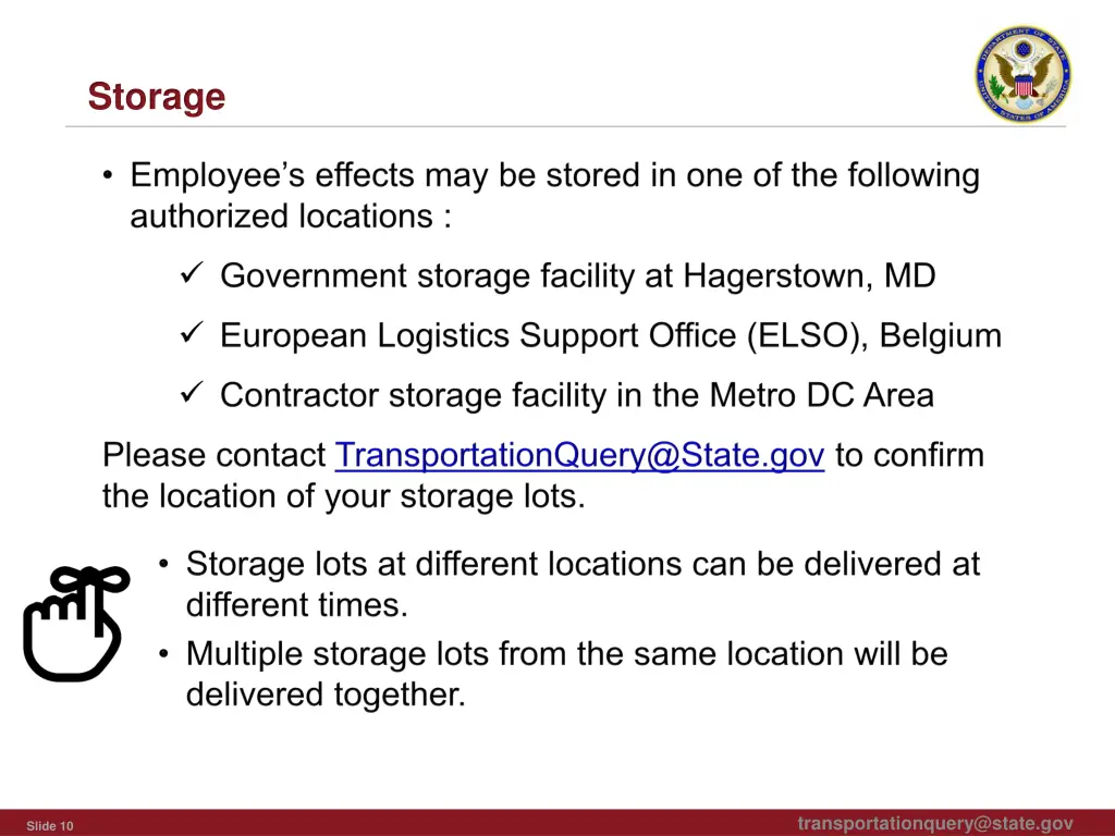 storage