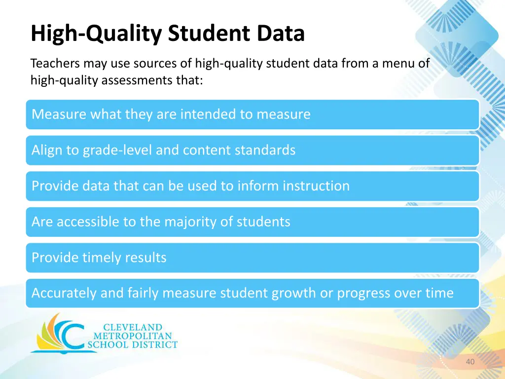 high quality student data