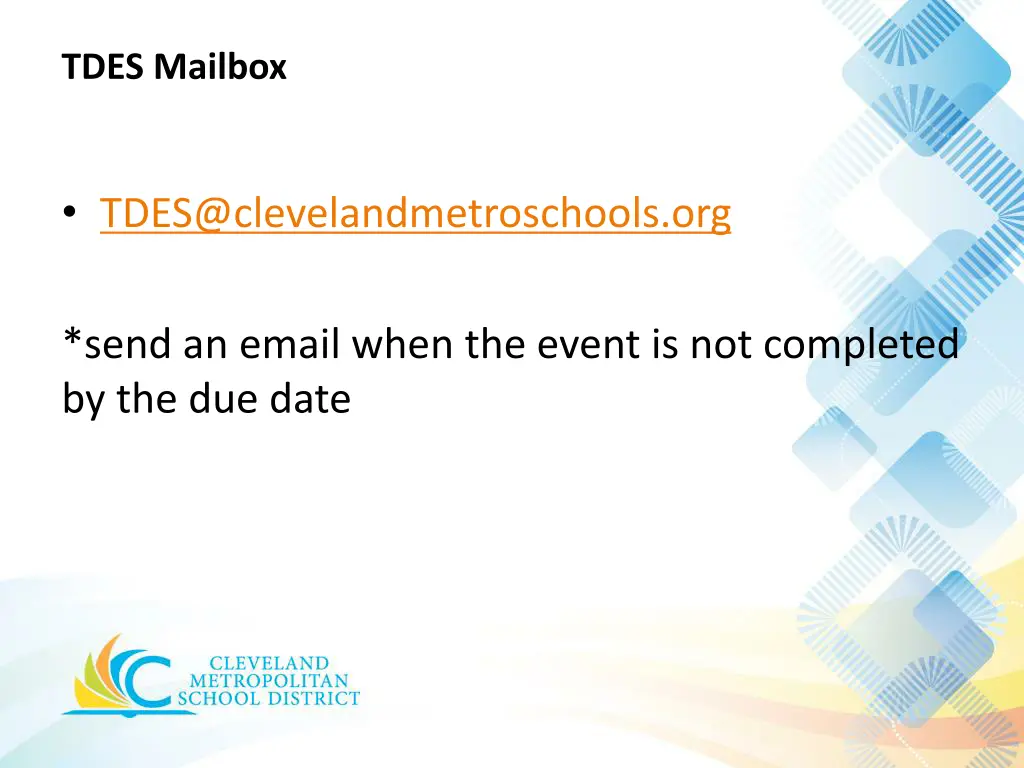 tdes mailbox