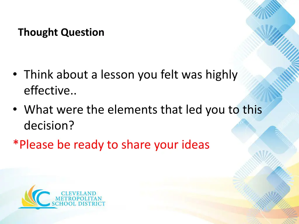 thought question