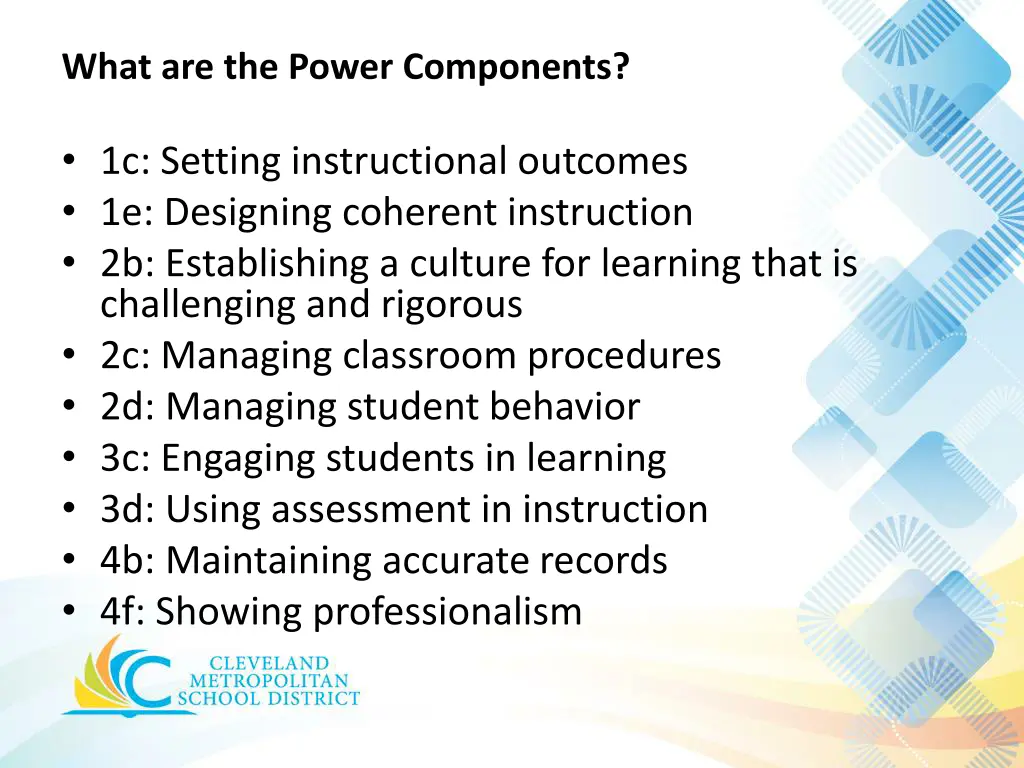 what are the power components