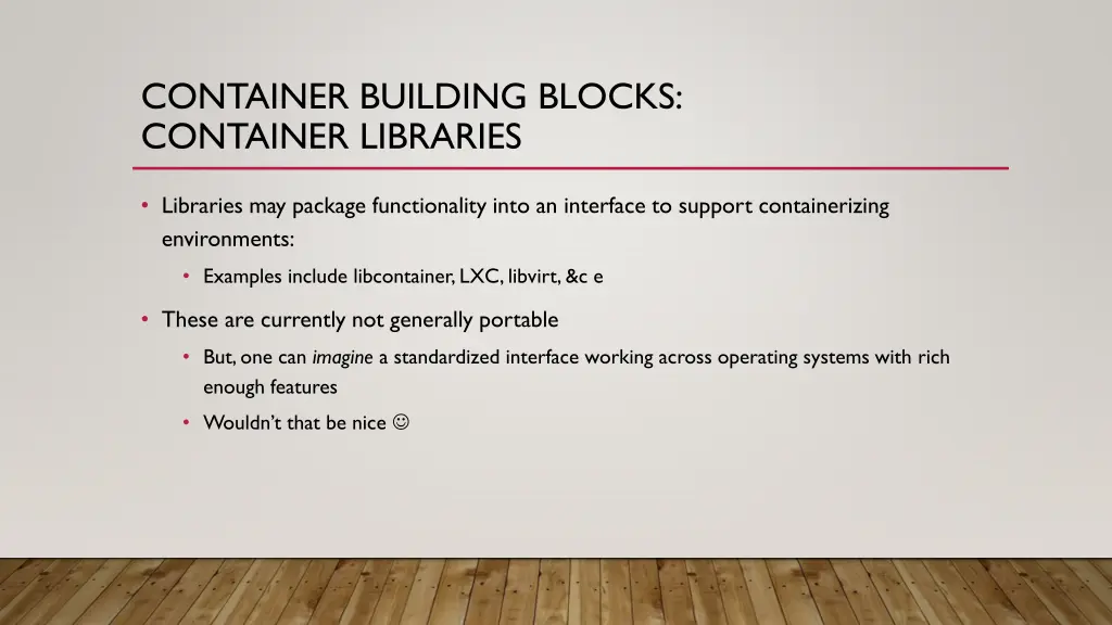 container building blocks container libraries