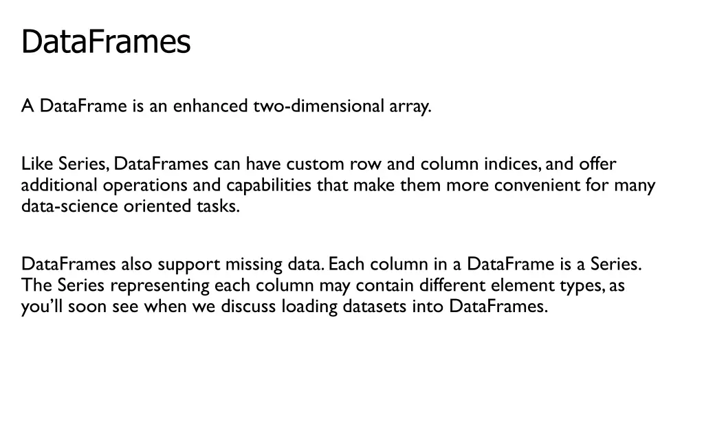 dataframes