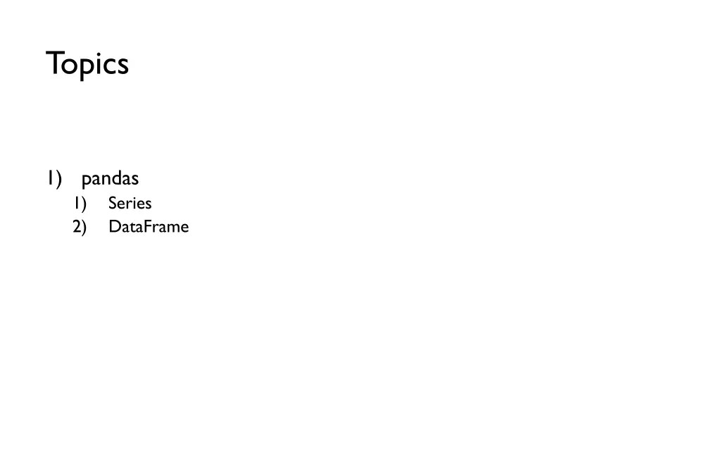 topics