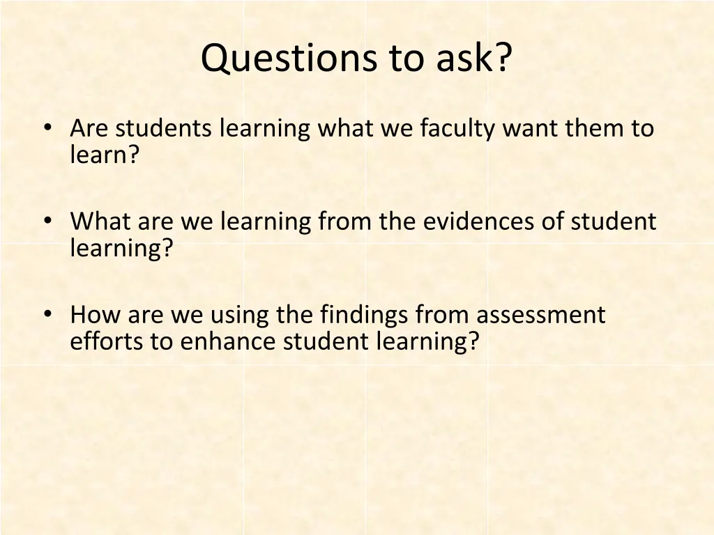 questions to ask