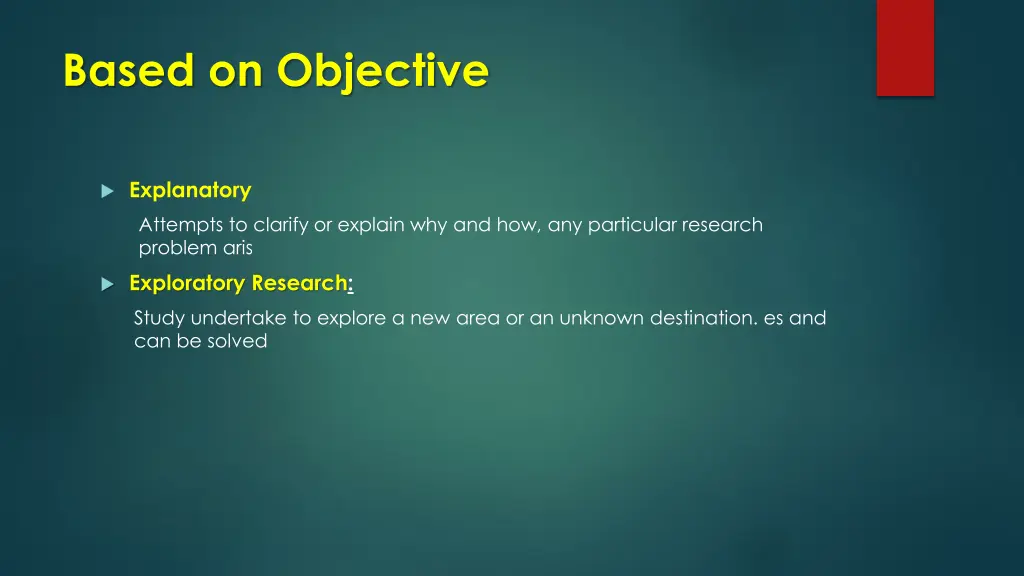 based on objective 2