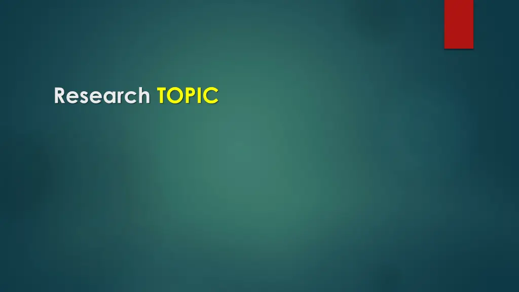 research topic