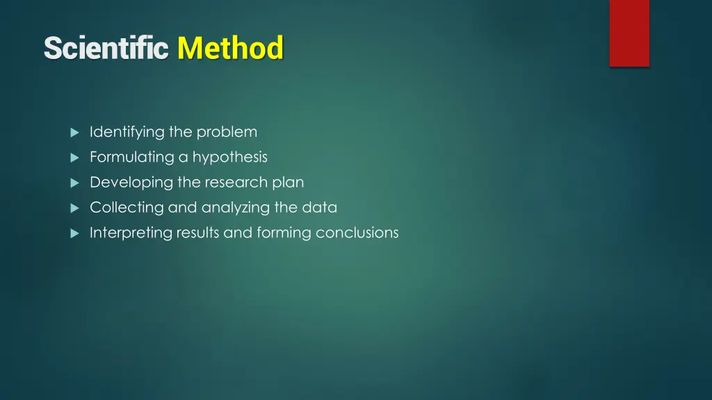 scientific method