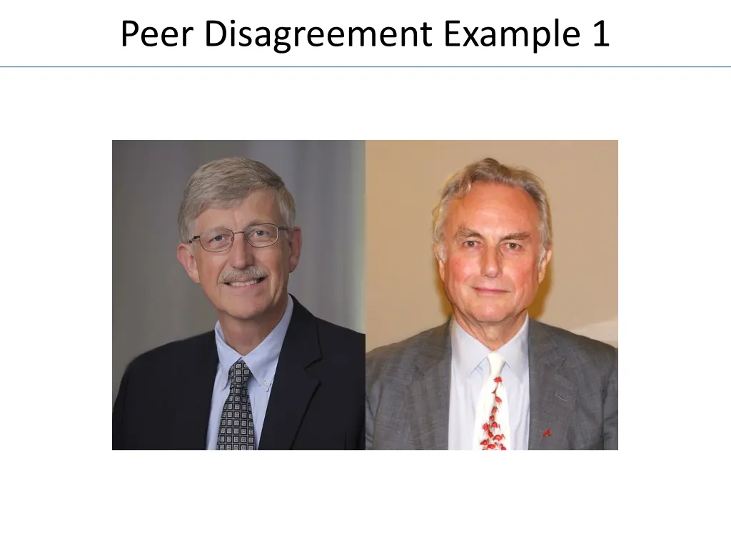 peer disagreement example 1