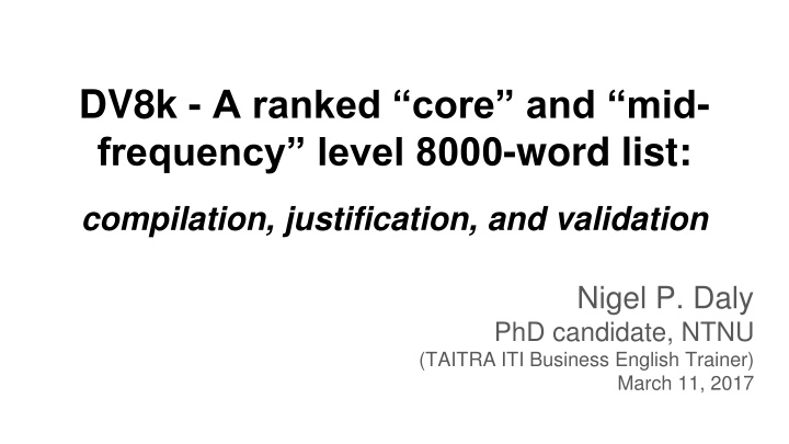 dv8k a ranked core and mid frequency level 8000
