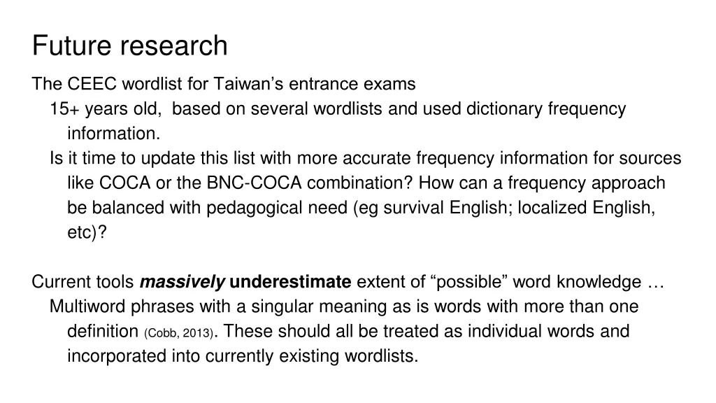 future research 1