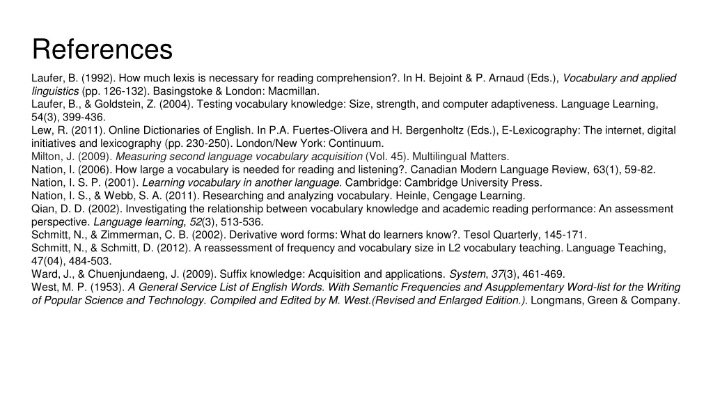 references