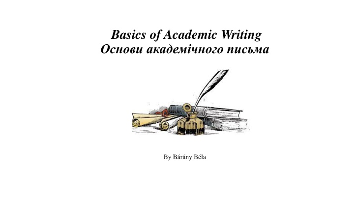 basics of academic writing