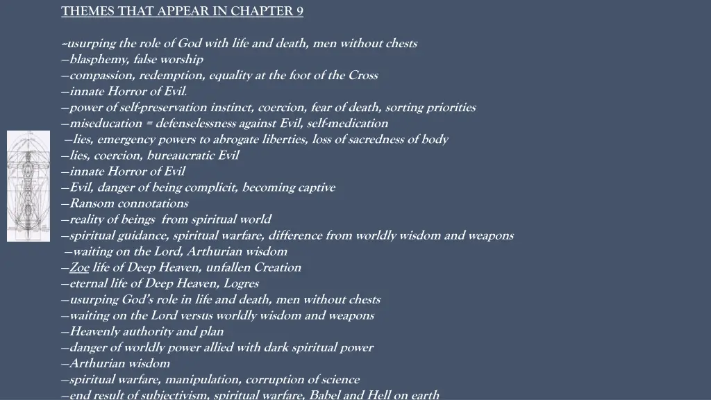 themes that appear in chapter 9