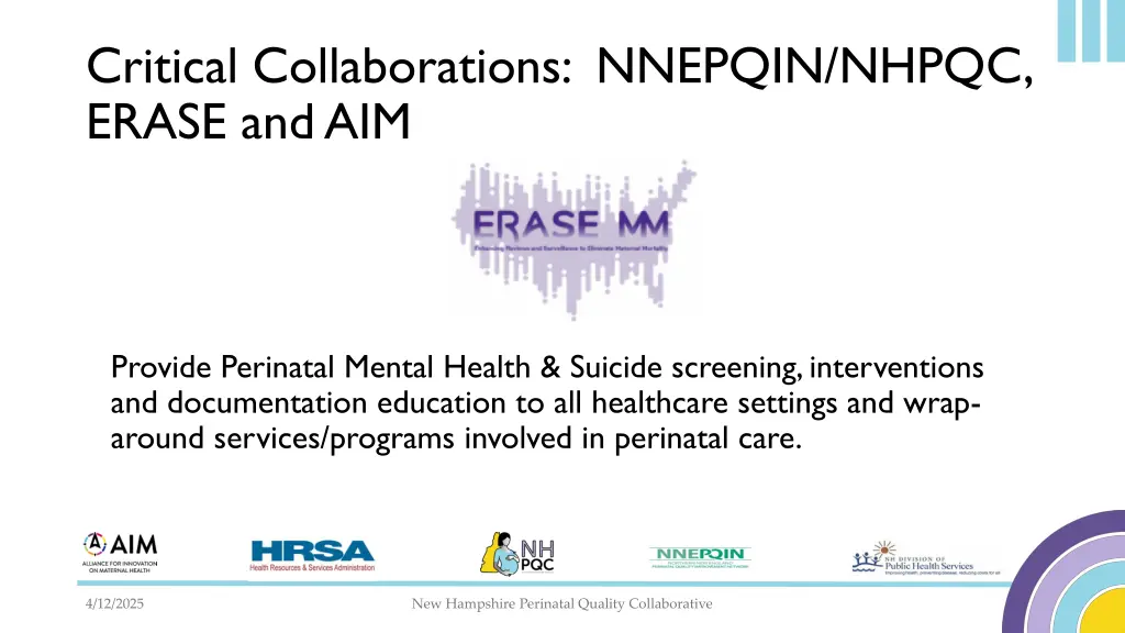critical collaborations nnepqin nhpqc erase 1