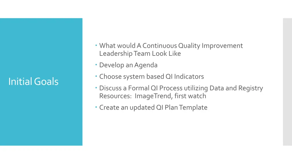 what would a continuous quality improvement
