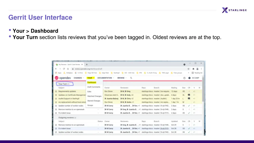 gerrit user interface 1