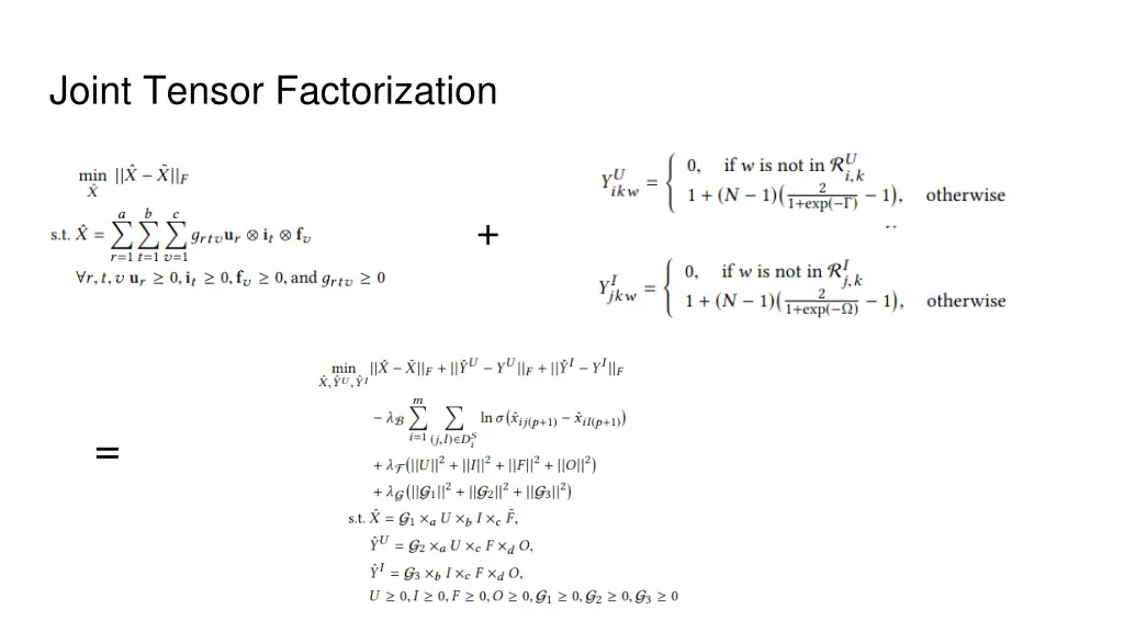 joint tensor factorization