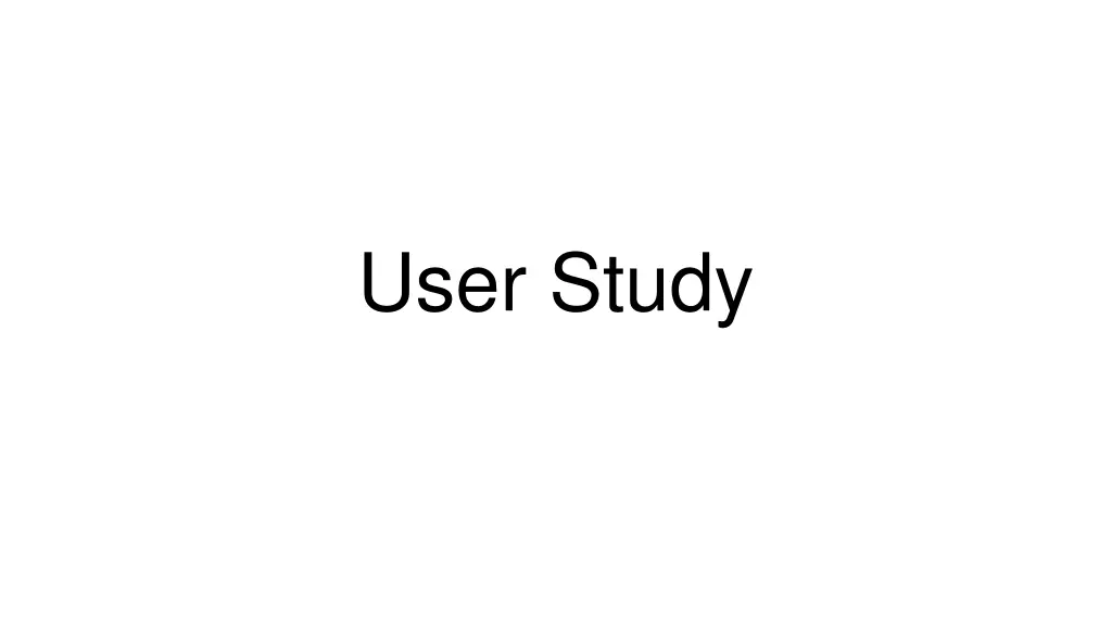 user study