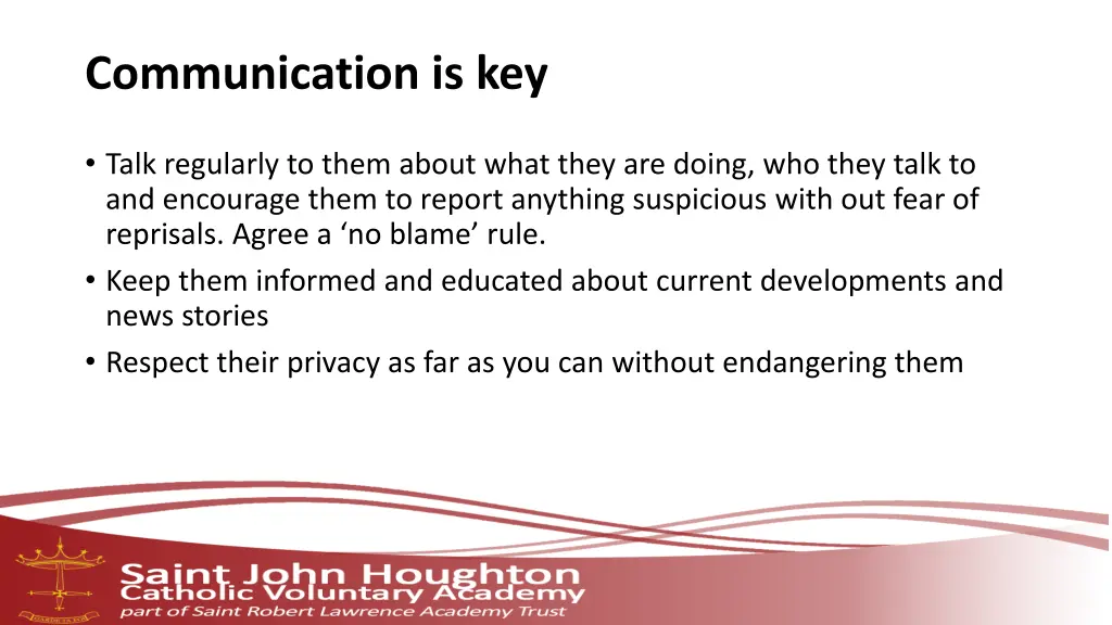 communication is key