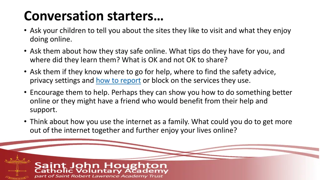conversation starters ask your children to tell