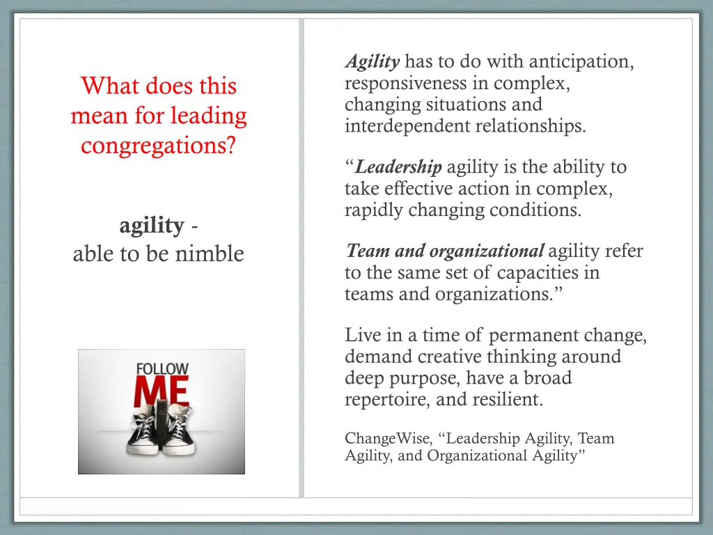 agility has to do with anticipation
