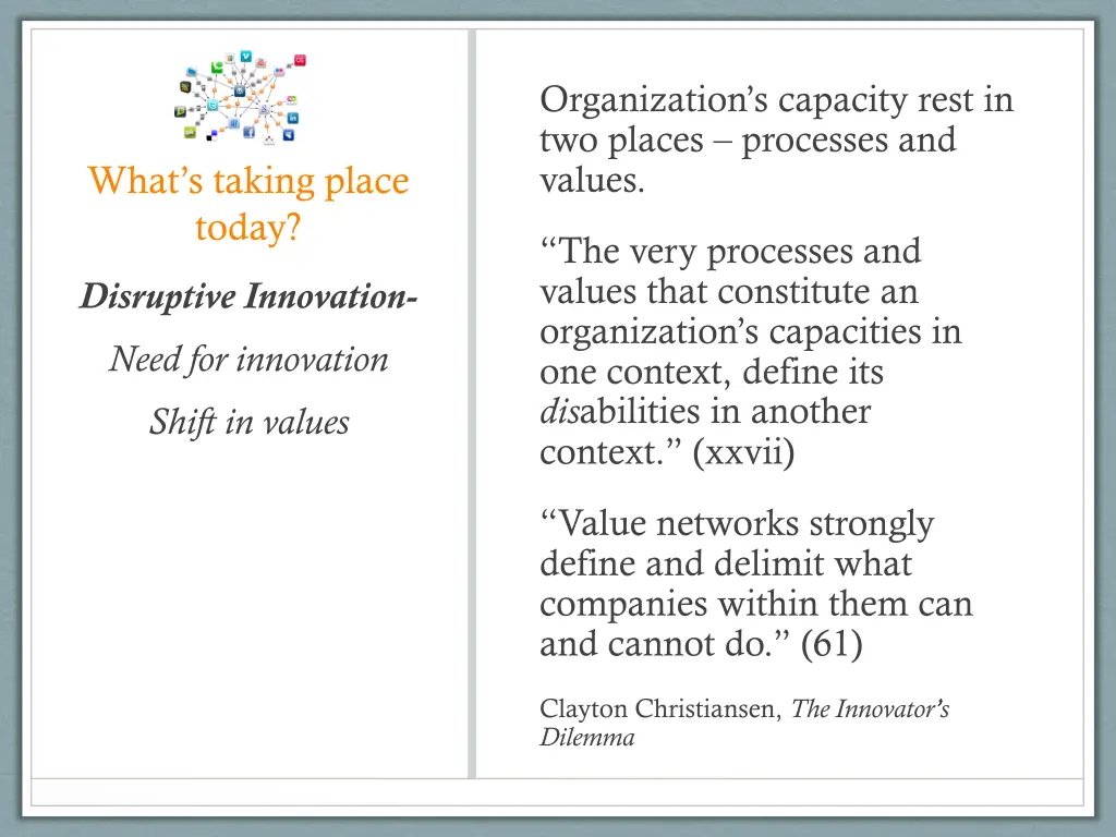 organization s capacity rest in two places