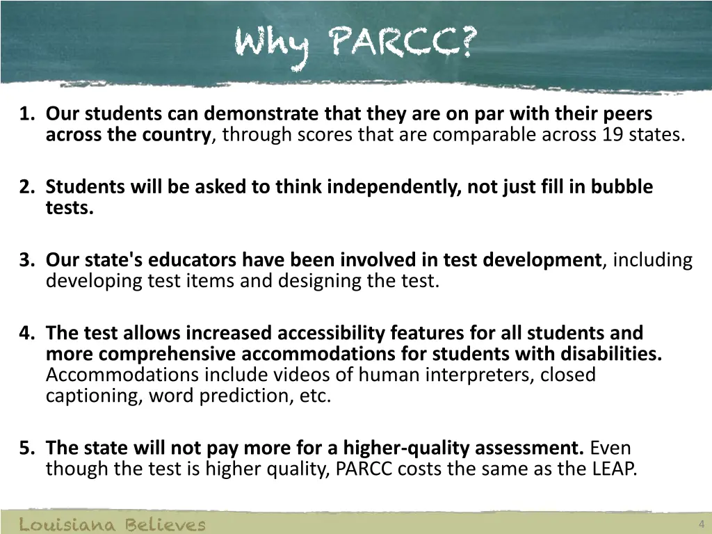why parcc