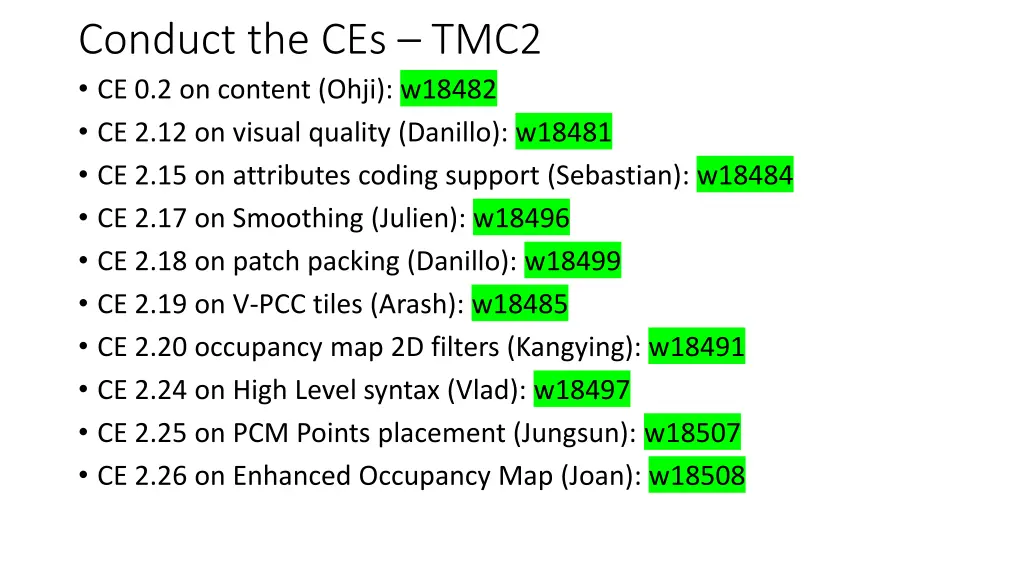 conduct the ces tmc2 ce 0 2 on content ohji