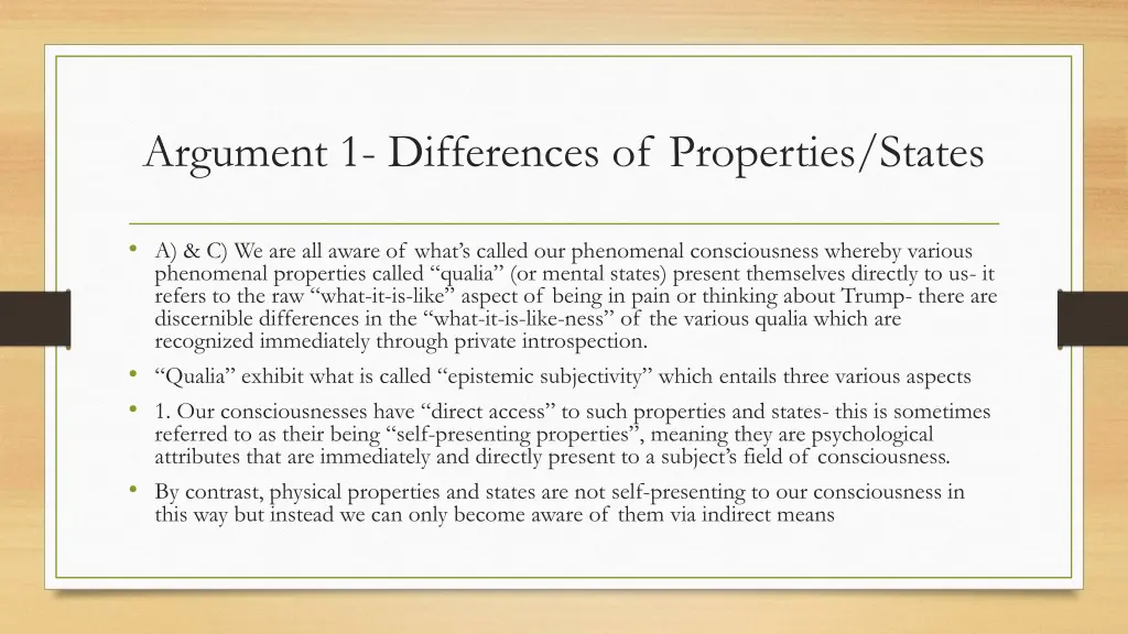 argument 1 differences of properties states
