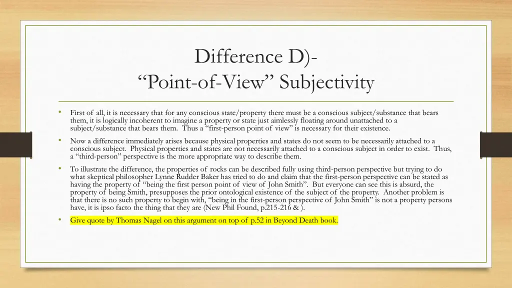 difference d point of view subjectivity