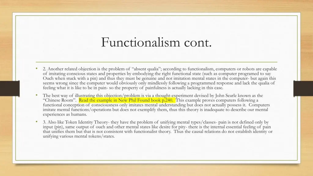 functionalism cont