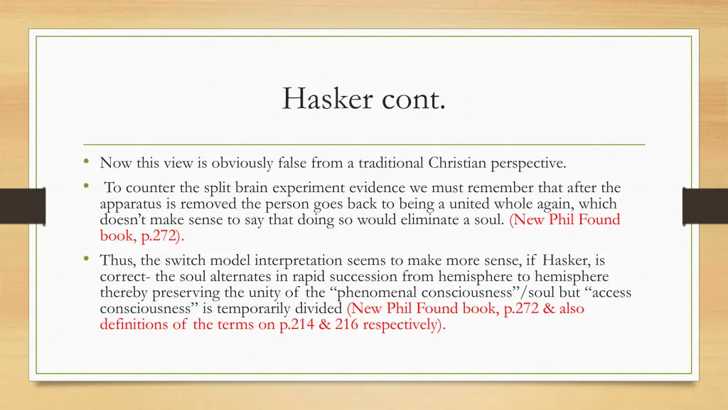 hasker cont