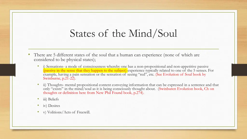 states of the mind soul