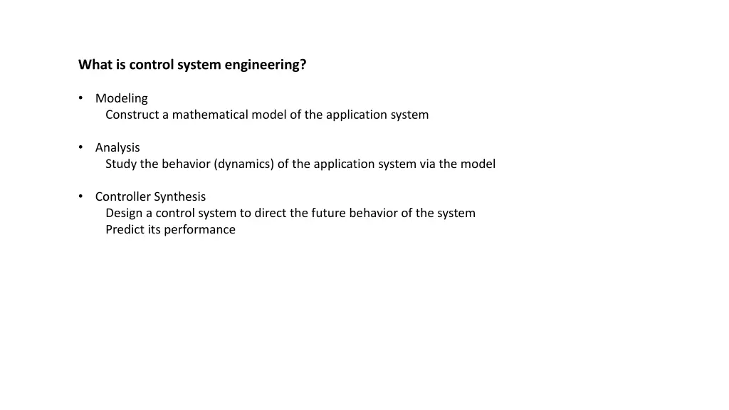 what is control system engineering