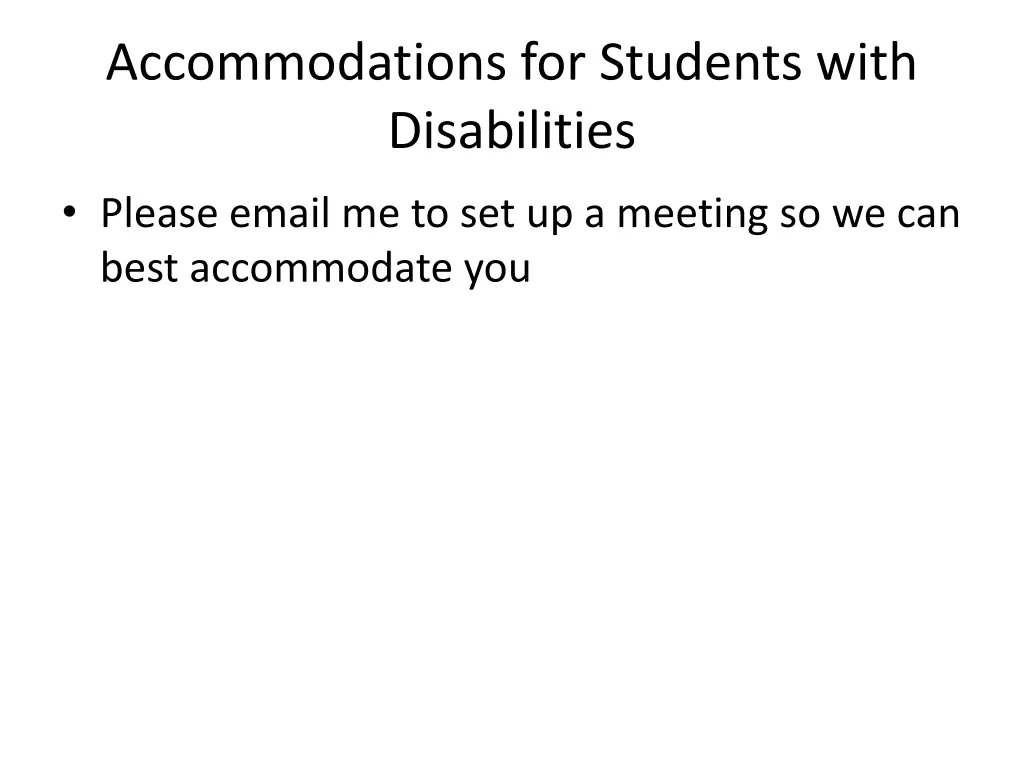 accommodations for students with disabilities