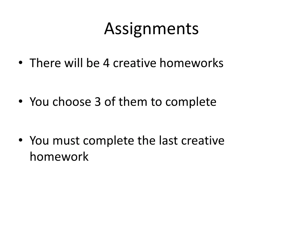 assignments 1