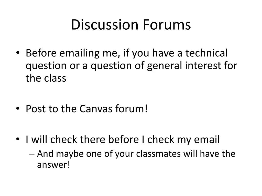 discussion forums