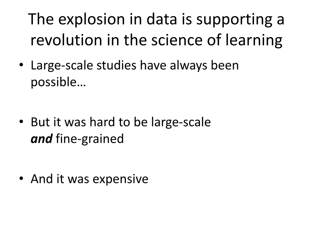 the explosion in data is supporting a revolution