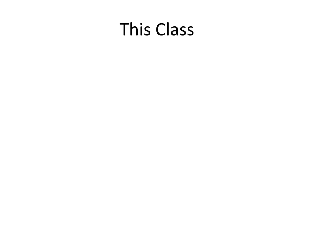 this class
