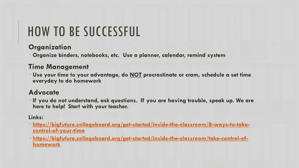 how to be successful organization organize
