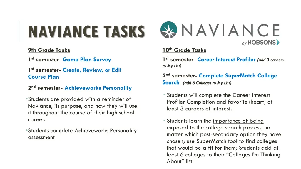 naviance tasks