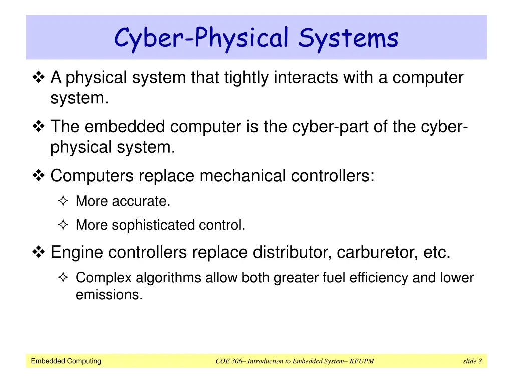 cyber physical systems